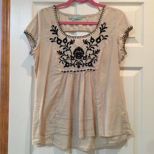 Embroidered top